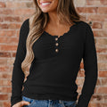 Waverly Sleeve Ribbed top Long Sleeve Top