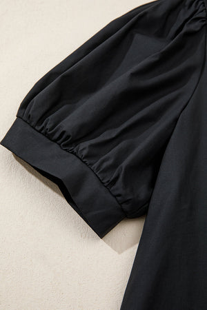 Raelynn Contrast Embroidered Detail Blouse