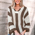 Holland Colorblock Bracelet Sleeve Sweater