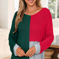 Demi Block Knit Loose Sweater