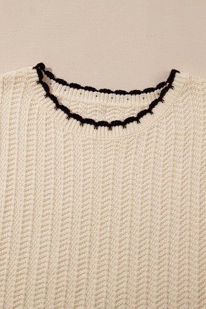 Sophia Knit Short Sleeve Sweater