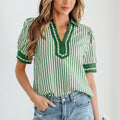 Elora Short Bubble Sleeve Blouse