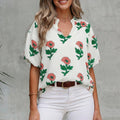 Briar Shirred Short Sleeve Blouse
