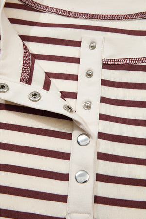 Margaret Sleeve Henley top Long Sleeve Top