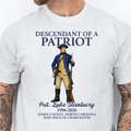 Custom Name Descendant Of A Patriot Bright Shirt | Personalized 250 Years USA Sweatshirt | Patriotic Tee 684471