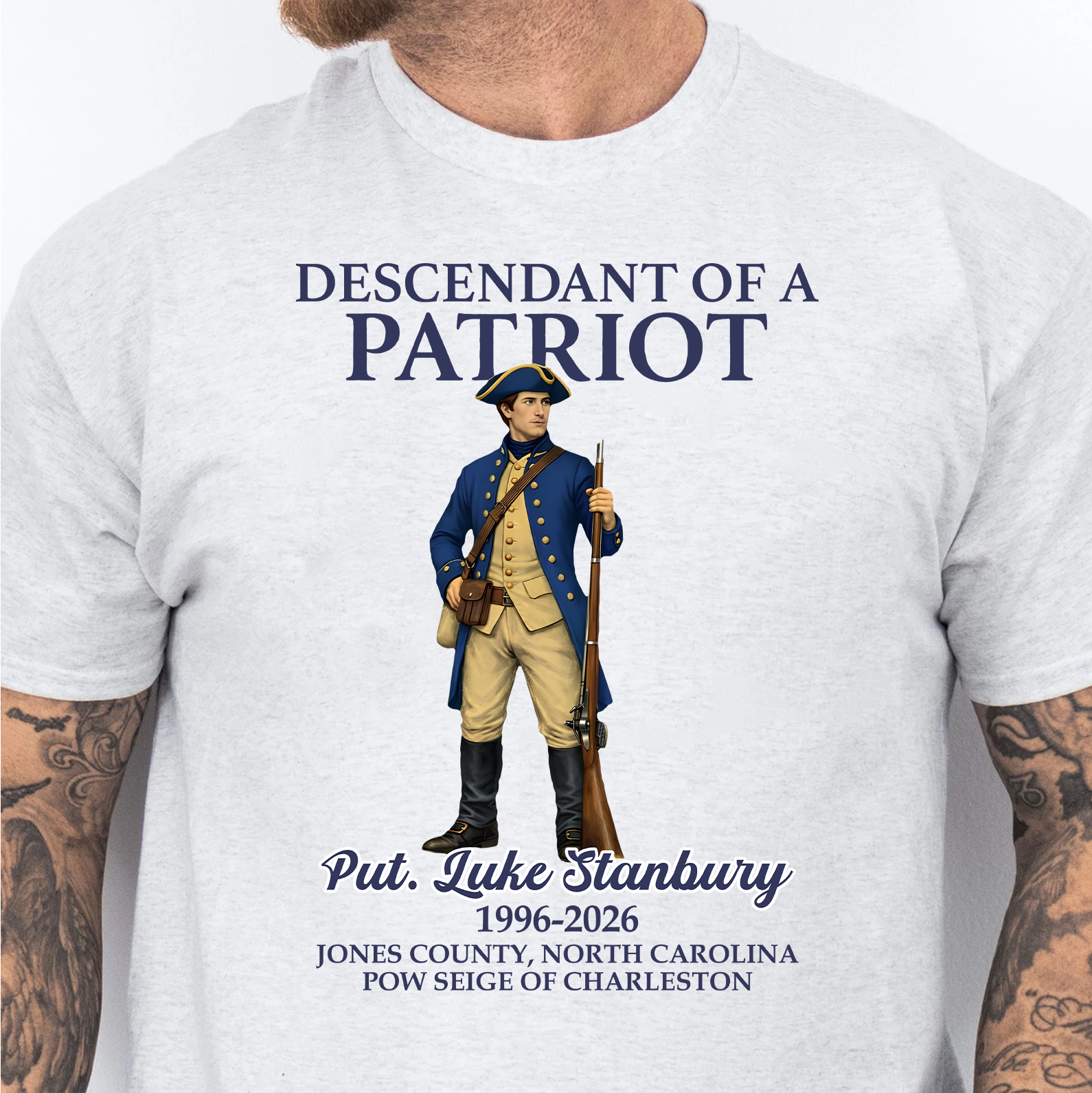 Custom Name Descendant Of A Patriot Bright Shirt | Personalized 250 Years USA Sweatshirt | Patriotic Tee 684471