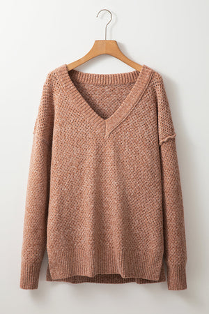 Luciana Eyelet Drop Shoulder Sweater