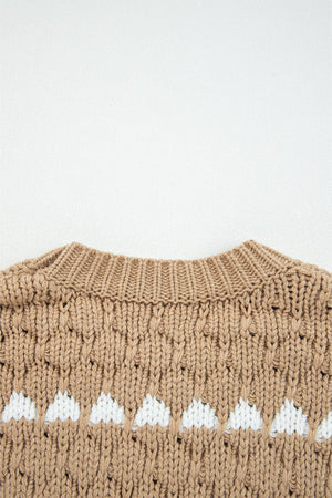 Avery Puff Sleeve Baggy Sweater