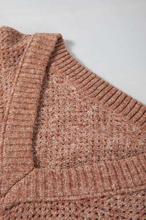 Luciana Eyelet Drop Shoulder Sweater