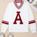 Esme Striped Puff Sleeve Sweatshirt