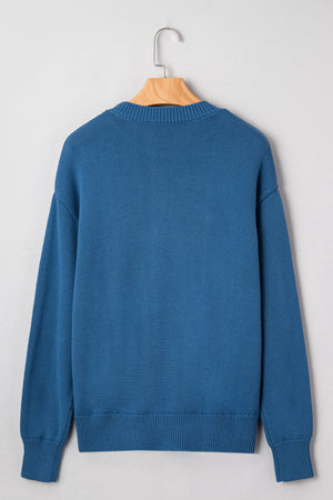 Emiyra Embroidered Graphic Western Sweater
