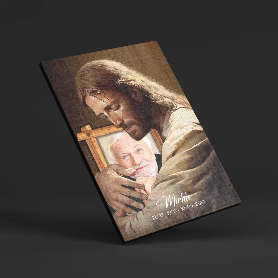 Personalized Canvas Prints, Custom Photo And Name, Memorial Gift, Mom Loss Gift, Dad Loss Gift Dem Canvas