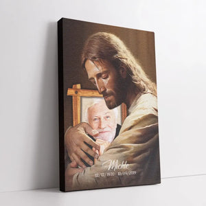 Personalized Canvas Prints, Custom Photo And Name, Memorial Gift, Mom Loss Gift, Dad Loss Gift Dem Canvas