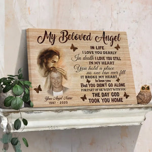 Personalized Photo Memorial Gifts My Beloved Angel Dem Canvas