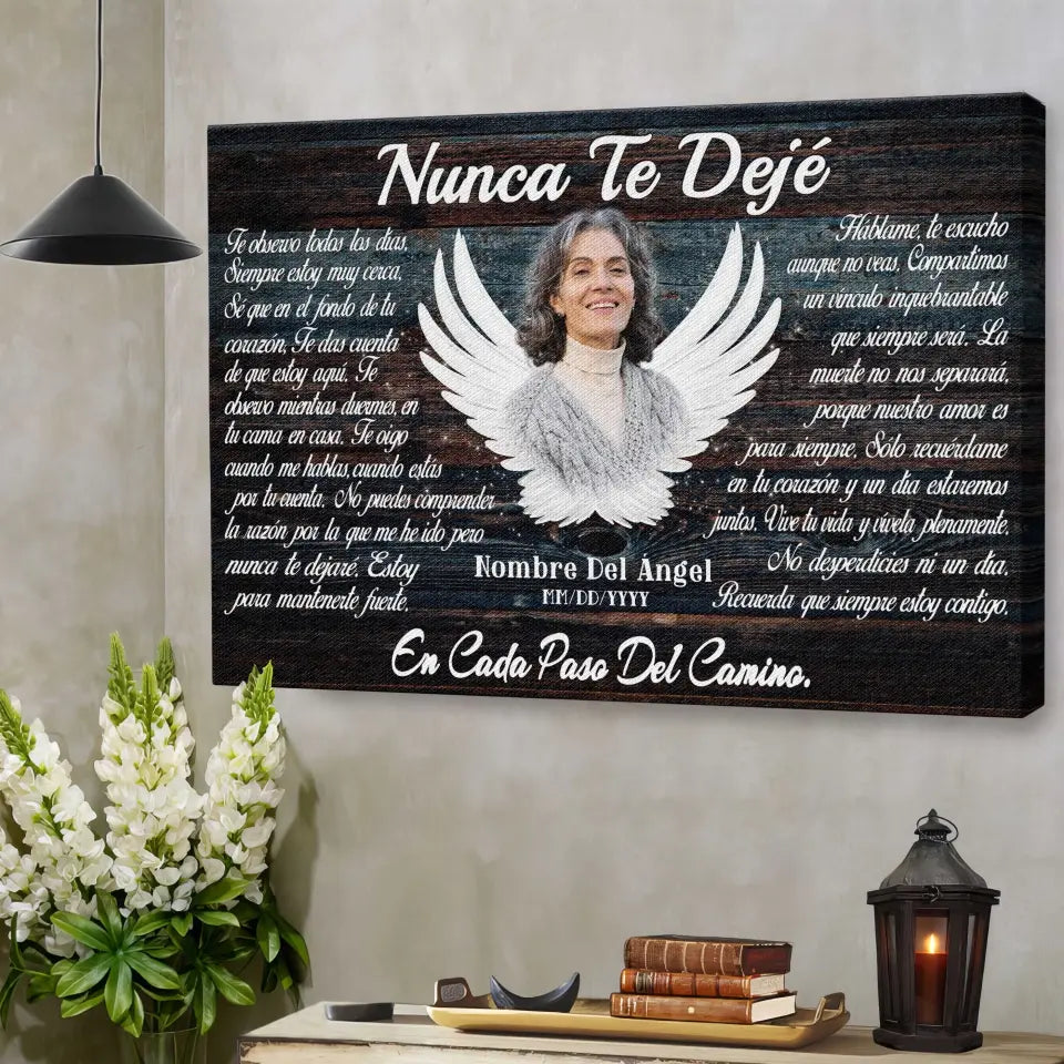 Lienzo Personalizado, Foto Personalizada, Regalos Conmemorativos, Nunca Te Dejé Dem Canvas