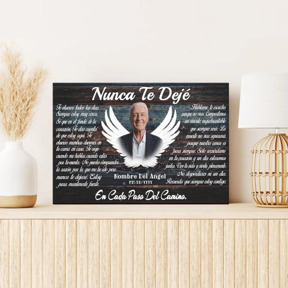 Lienzo Personalizado, Foto Personalizada, Regalos Conmemorativos, Nunca Te Dejé Dem Canvas