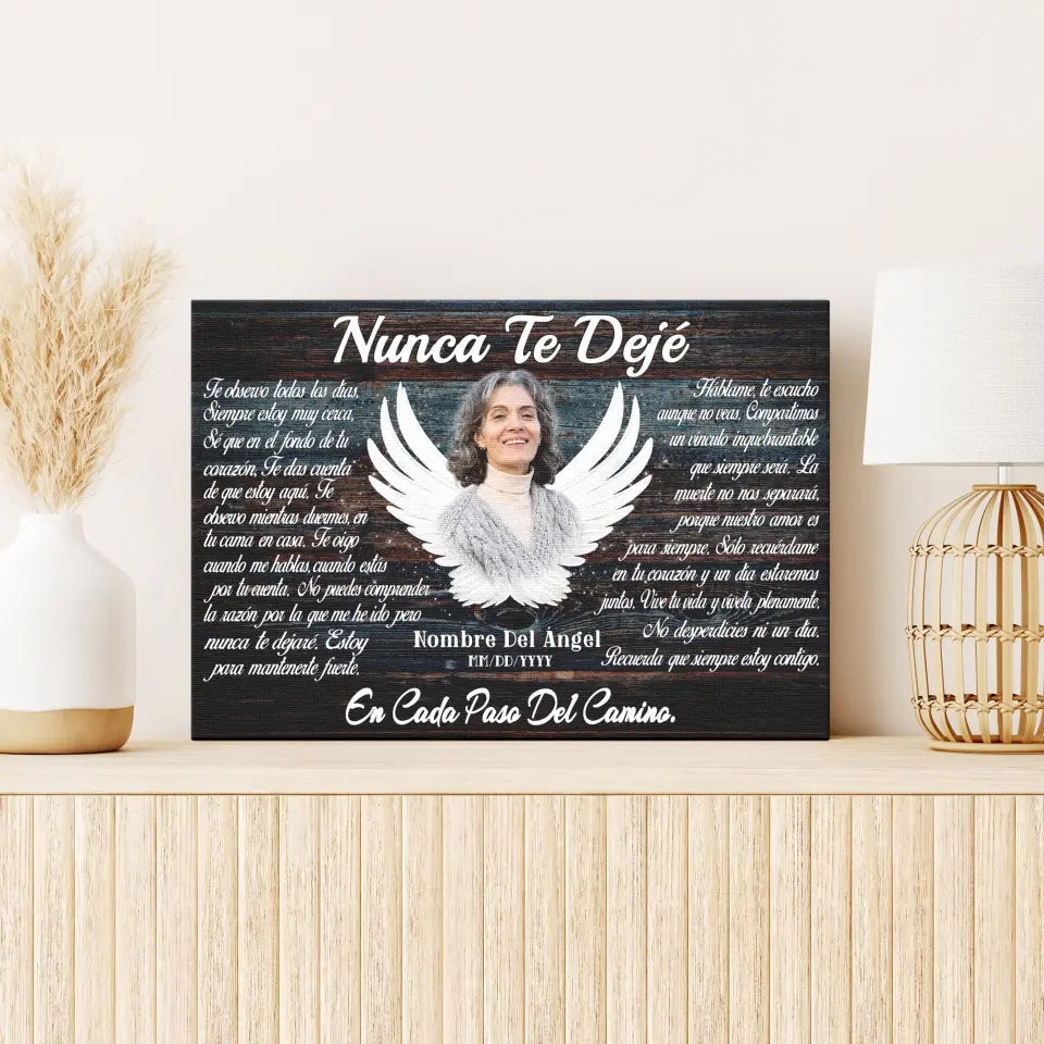 Lienzo Personalizado, Foto Personalizada, Regalos Conmemorativos, Nunca Te Dejé Dem Canvas
