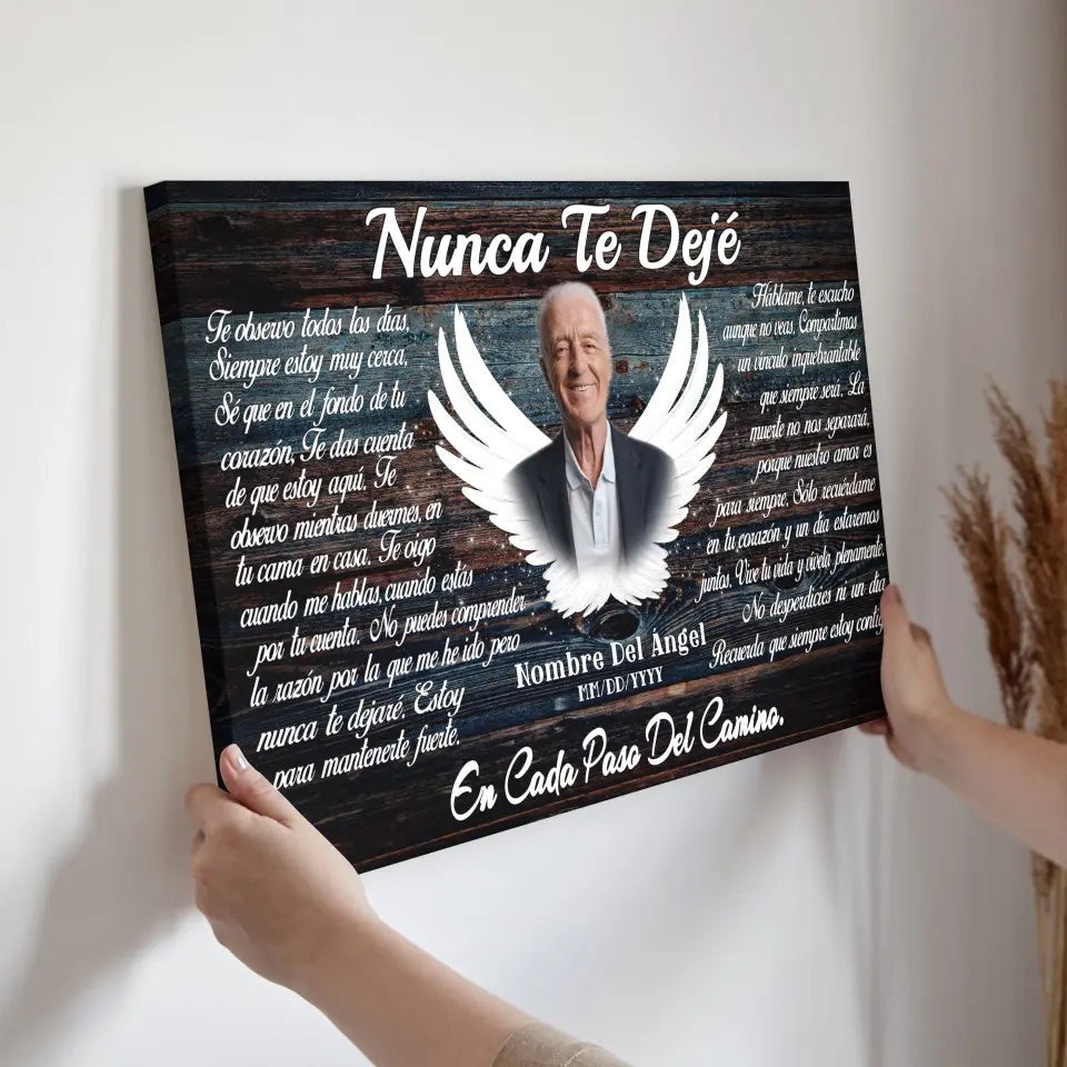 Lienzo Personalizado, Foto Personalizada, Regalos Conmemorativos, Nunca Te Dejé Dem Canvas