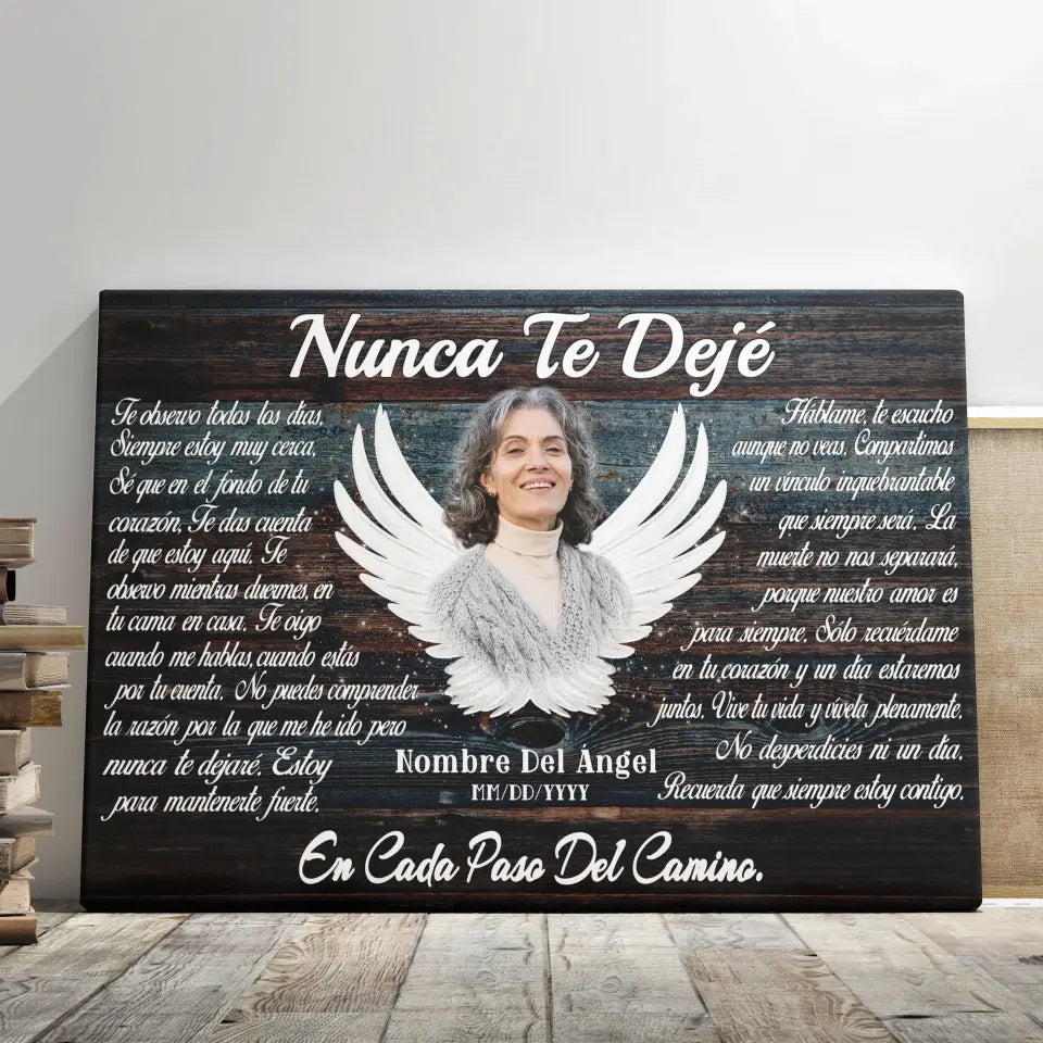 Lienzo Personalizado, Foto Personalizada, Regalos Conmemorativos, Nunca Te Dejé Dem Canvas