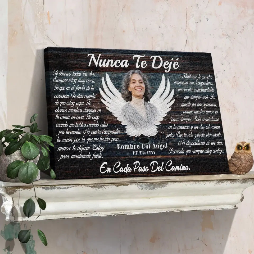 Lienzo Personalizado, Foto Personalizada, Regalos Conmemorativos, Nunca Te Dejé Dem Canvas
