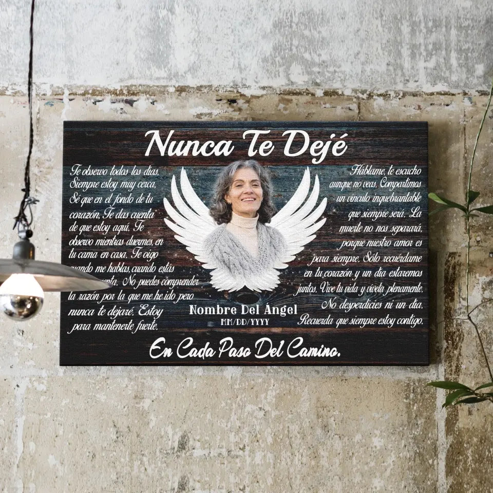 Lienzo Personalizado, Foto Personalizada, Regalos Conmemorativos, Nunca Te Dejé Dem Canvas