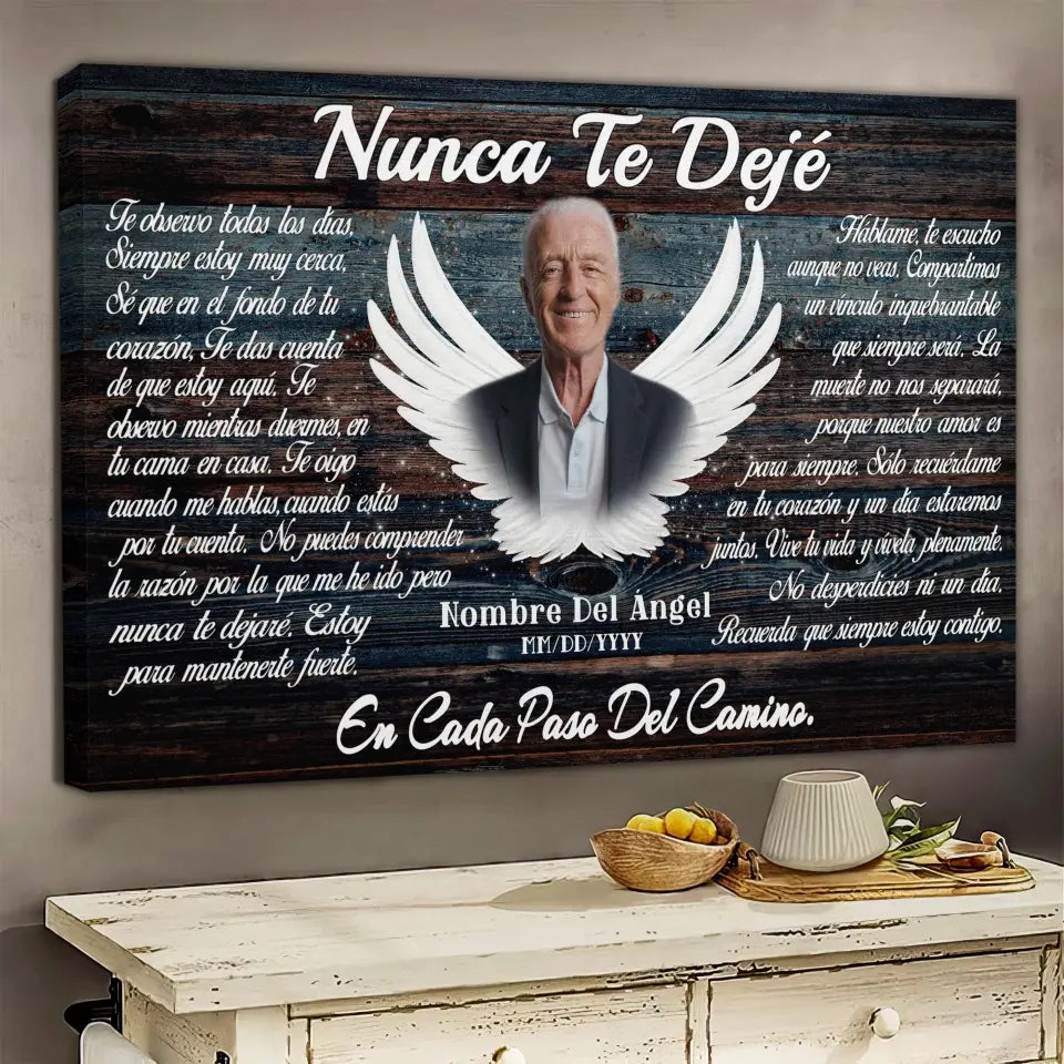 Lienzo Personalizado, Foto Personalizada, Regalos Conmemorativos, Nunca Te Dejé Dem Canvas