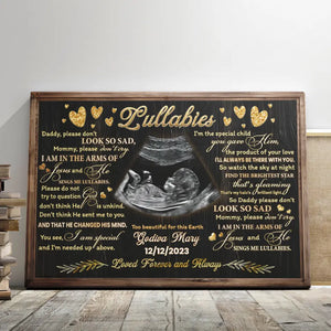 Memorial Canvas - Personalized Canvas Prints - Custom Photo, Gift For Loss Of Stillborn Infant Miscarriage Child