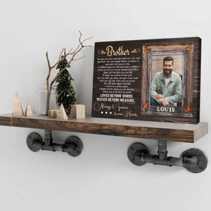 Personalized Canvas Prints, Sympathy Gifts For Loss Of Brother, In Memory Of Brother Gifts, Memorial Canvas for Brother Dem Canvas