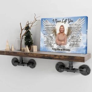 Personalized Canvas Prints, Custom Photo And Name, Memorial Gift, Sympathy Gifts, Angel Portrait Blue Sky Dem Canvas