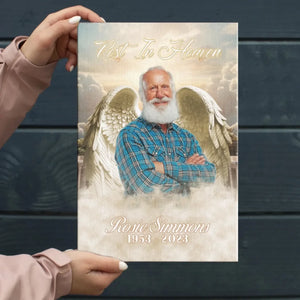 Personalized Canvas Prints, Custom Photo, Memorable Gift, Add Angel Wings to Lost Loved One, Add Deceased Loved One with Angel Wings Dem Canvas