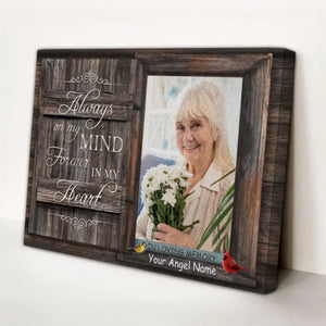 Personalized Canvas Prints Custom Photo, Date And Name - Remembrance, In Loving Memory For Sympathy Dem Canvas