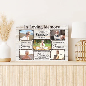 Personalized Canvas Prints, Memorial Photo Gift Ideas, Sympathy Gift, In Loving Memory Gifts Dem Canvas
