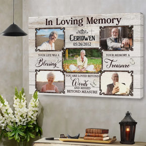 Personalized Canvas Prints, Memorial Photo Gift Ideas, Sympathy Gift, In Loving Memory Gifts Dem Canvas