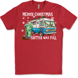Trump 2024 Merry Christmas Shitter Was Full, Trump Merry Christmas Vibes Sweatshirt T1756 - GOP