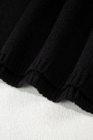 Faye Backless Bubble Sleeve Sweater