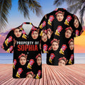 Custom Funny Girlfriend Photo Hawaiian Shirt | Personalized Property of Girlfriend Hawaiian Shirt 683971