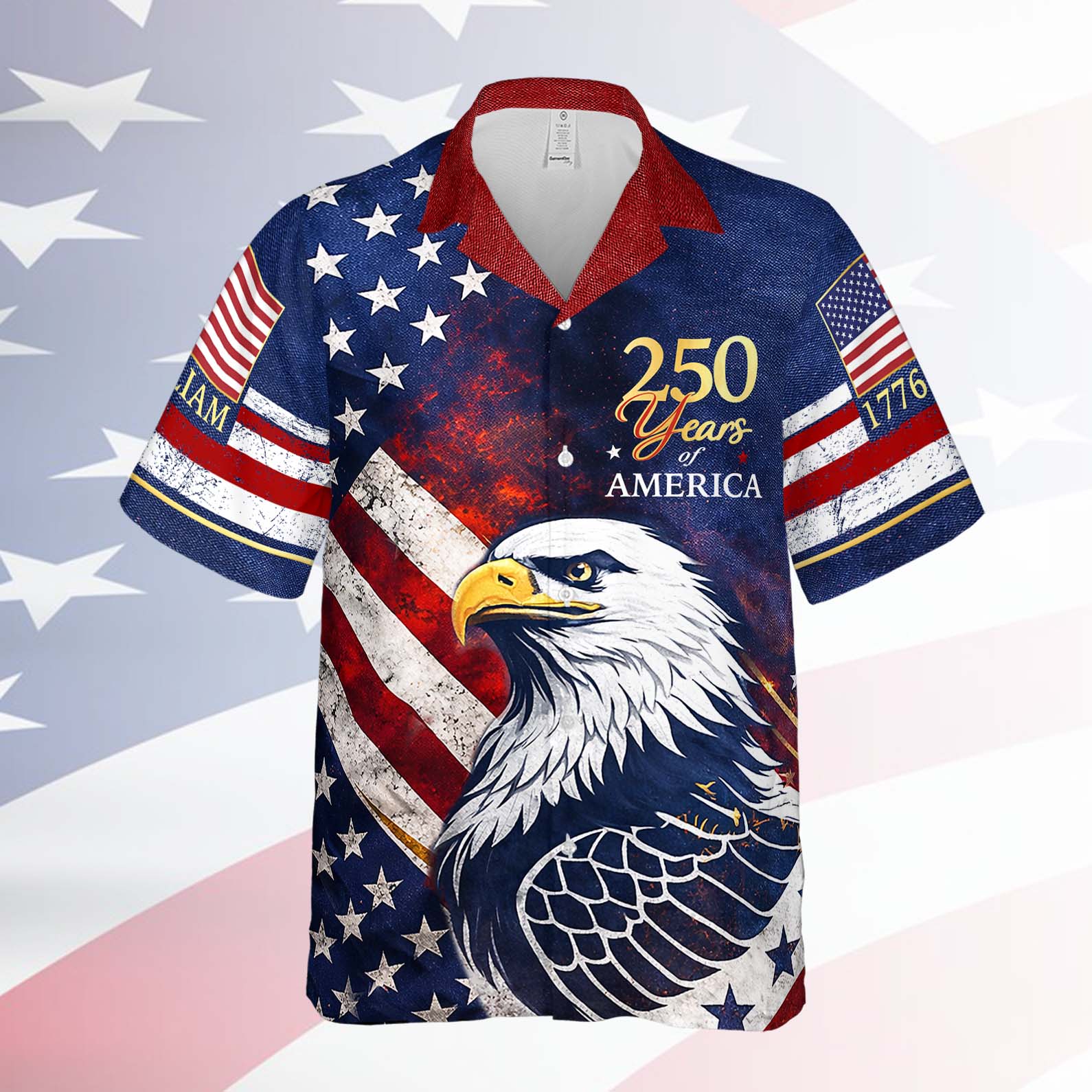 Personalized 250 Years Of America 1776–2026 Hawaiian Shirt, Patriotic Independence Day Hawaii Shirt 684819