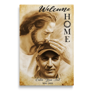 Custom Canvas Prints, God Sympathy Gifts, Jesus Memorial Gift, Remembrance Gifts, Bereavement Gift, Welcome Home Jesus Dem Canvas