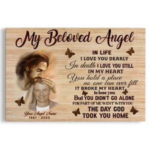 Personalized Photo Memorial Gifts My Beloved Angel Dem Canvas