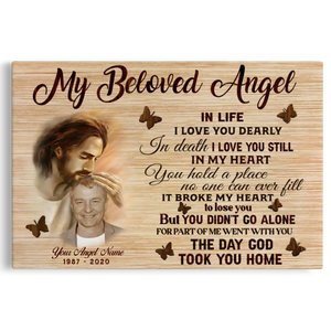 Personalized Photo Memorial Gifts My Beloved Angel Dem Canvas