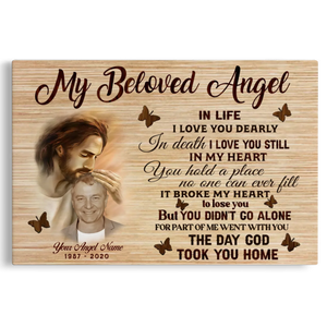 Personalized Photo Memorial Gifts My Beloved Angel Dem Canvas