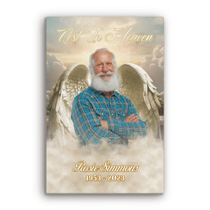 Personalized Canvas Prints, Custom Photo, Memorable Gift, Add Angel Wings to Lost Loved One, Add Deceased Loved One with Angel Wings Dem Canvas