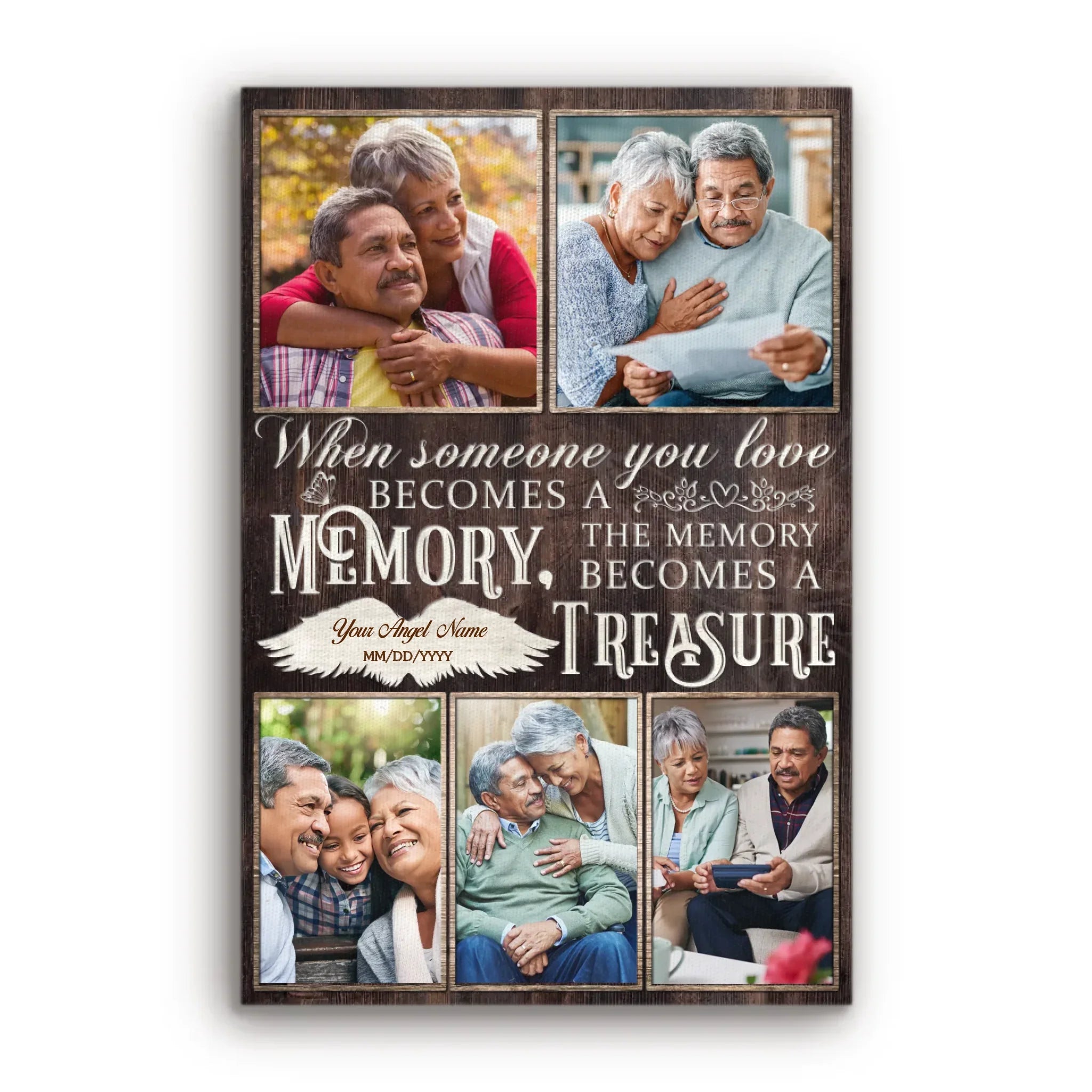 Personalized Photo Canvas Prints, Custom Photo, Memorial Gift, Sympathy Gift, Remembrance Gift Dem Canvas