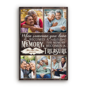 Personalized Photo Canvas Prints, Custom Photo, Memorial Gift, Sympathy Gift, Remembrance Gift Dem Canvas
