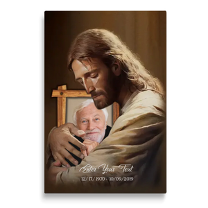 Personalized Canvas Prints, Custom Photo And Name, Memorial Gift, Mom Loss Gift, Dad Loss Gift Dem Canvas
