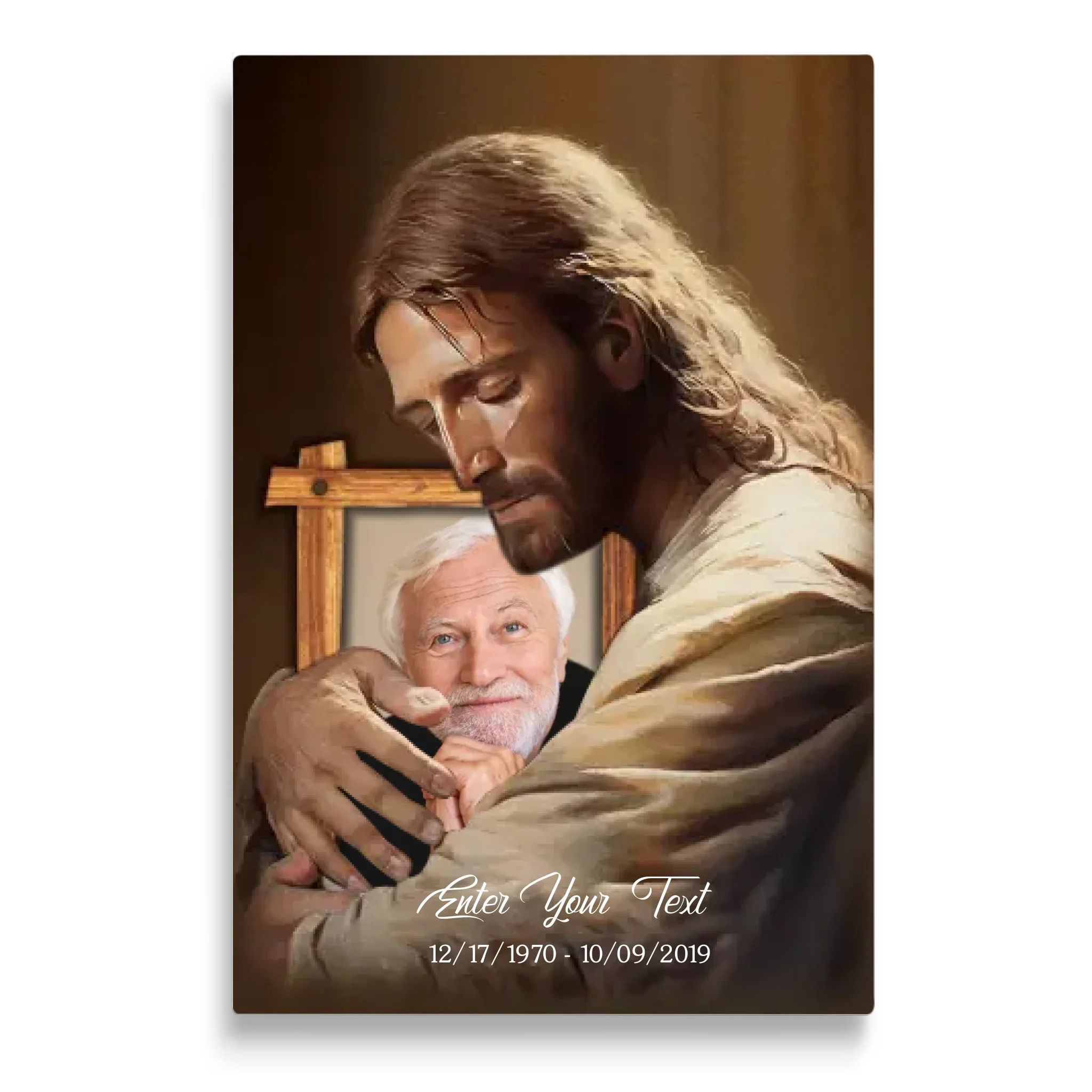 Personalized Canvas Prints, Custom Photo And Name, Memorial Gift, Mom Loss Gift, Dad Loss Gift Dem Canvas