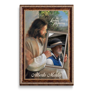 Personalized Canvas Prints Custom Name And Photo, Sympathy Gift, Jesus Memorial Gift, Remembrance Gift, Bereavement Gift, In Loving Memory Dem Canvas