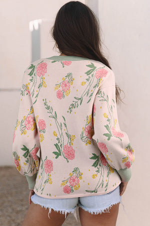 Clarimina Pattern Striped Loose Sweater