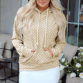 Harper Print Kangaroo Drawstring Hoodie