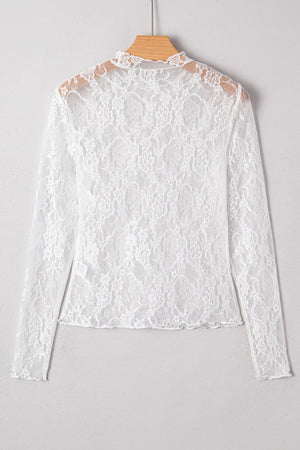 Brittany Mock Slim Fit Long Sleeve Top